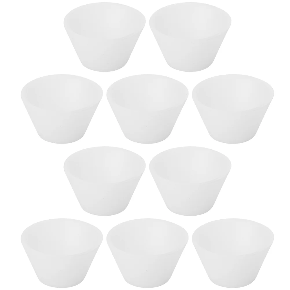 20 Pcs Mini Measuring Cup Glue Silicone Mixing Cups Bowls DIY Crafts Supply Resin Epoxy Supplies White Material