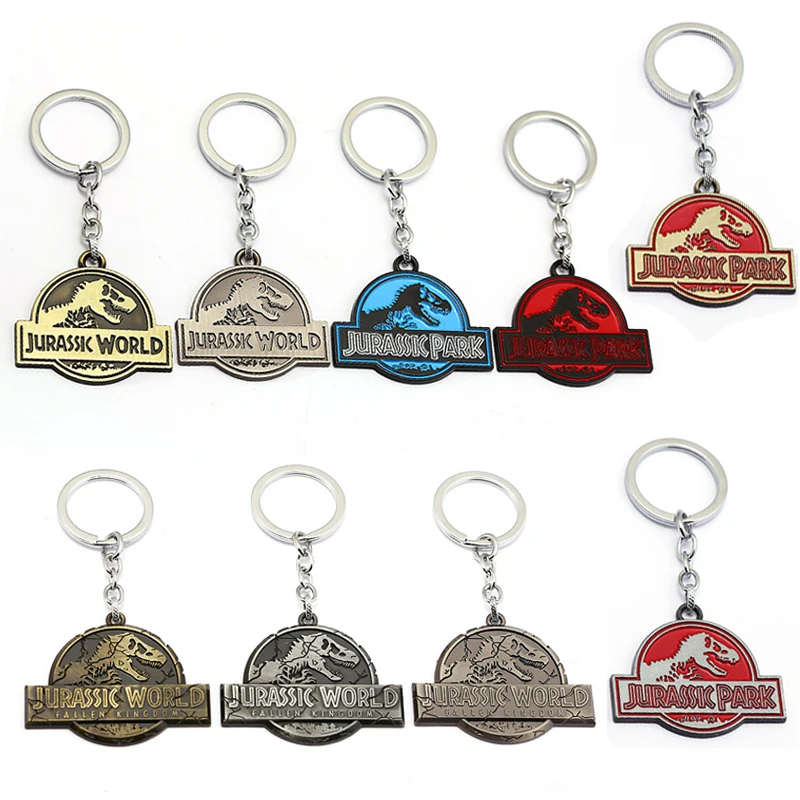 Überleben Abenteuer Film Jurassic Park Klassische Logo Schlüsselring Genetisch Neu Erstellt Dinasaurs Skeleton Keychain