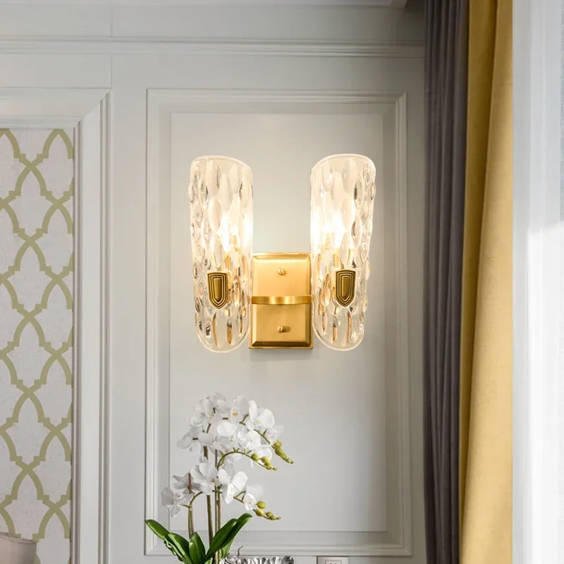

Room Classical Living Wall Lamp Bedroom Dressing Table Mirror Front Lamp Sconce Light Creative Transparent Lighting 90-260V