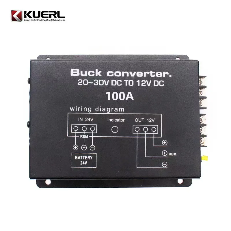 24V Dc to 12V Dc Auto Converter 60A/80A/100A Step Down Converter Power Transformer for Car