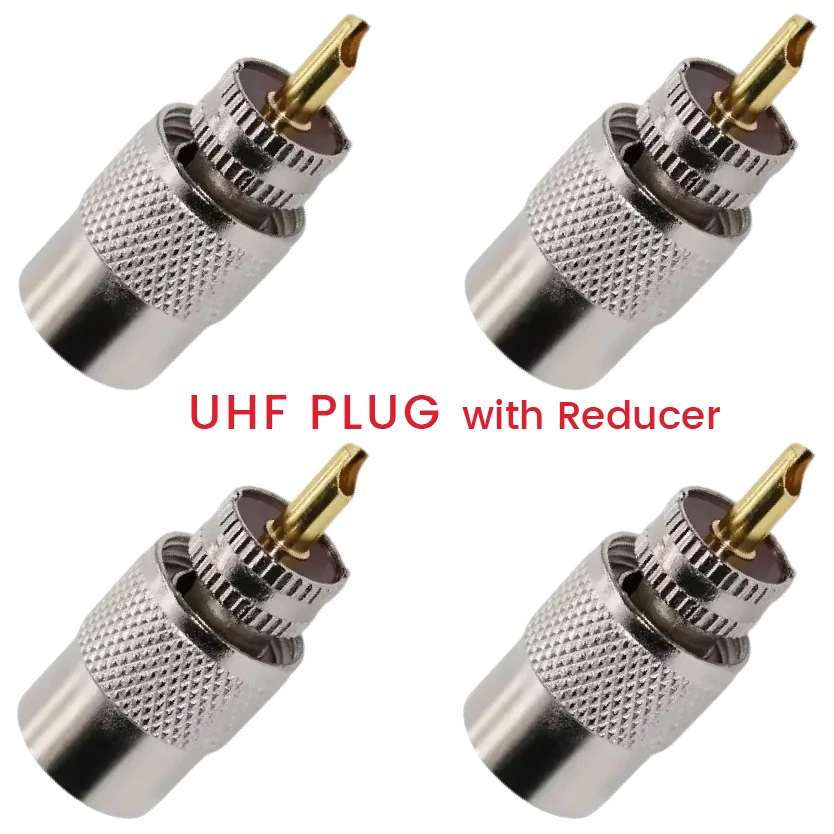 

Разъем PL259 UHF (штекер) для коаксиального кабеля RG58, RG59, RG6U