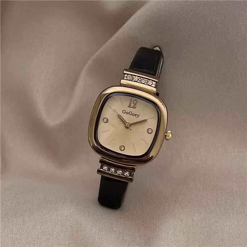 Vintage Women Watches Fashion Square Leather Quartz Watch Brand Luxury Ladies Wristwatch Gifts Automatic Relogios Feminino Clock