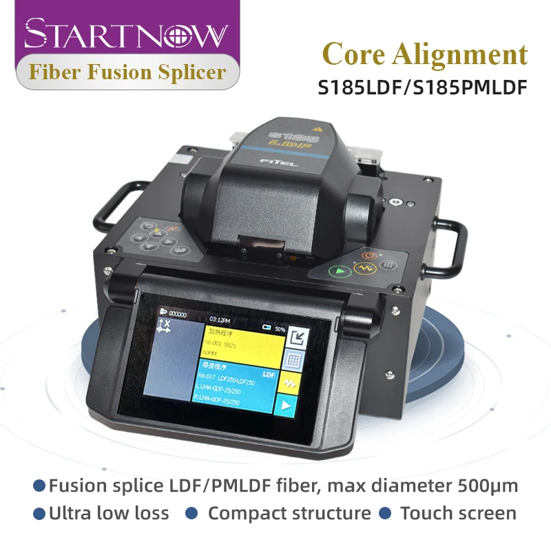 Startnow S-37 Optical Fiber Fusion Splicer Large Core Aperture 500um Welding Splicing Fiber Wire SM & MM Multi-Language System