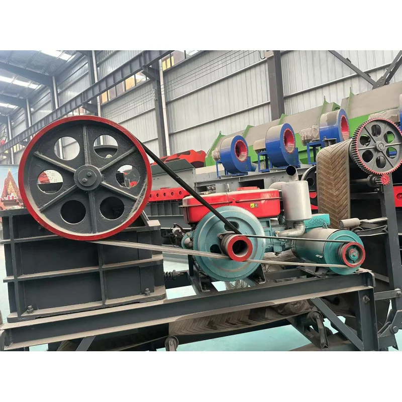 ماكينة كسارة حجر الفك المحمولة عالية الجودة محرك المحرك الزاحف نوع Max.40T/H تستخدم لنفايات البناء الخام