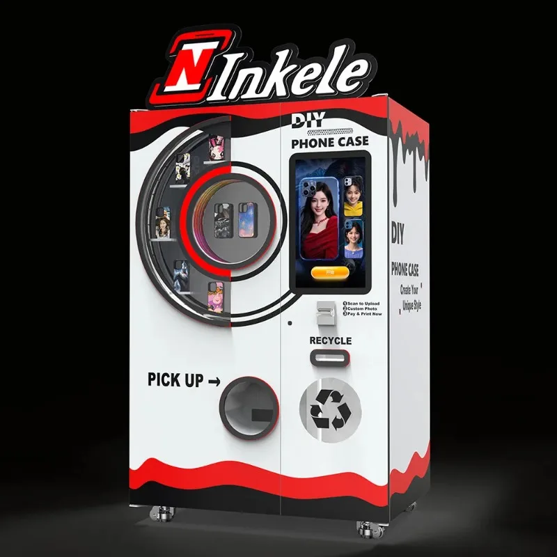 Fully Automatic DIY Commercial Instant DIY Mobile Phone Case Vending Machine FL Customized