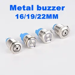 Metal Buzzer 16mm19mm22MM alarm LED red light flash speaker intermittent signal lamp high decibel 12V 24V 220V screw pin