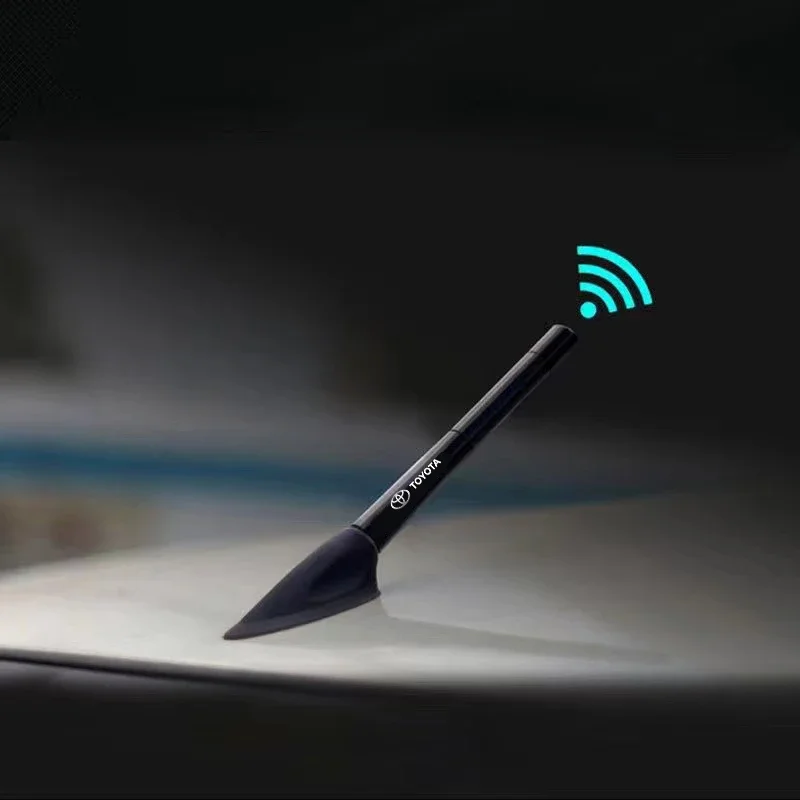 1 قطعة هوائي راديو السيارة FM/AM هوائي استقبال المعادن سيارة ملصق لتويوتا Chr كورولا يارس Rav4 E150 E120 لاند كروزر 200