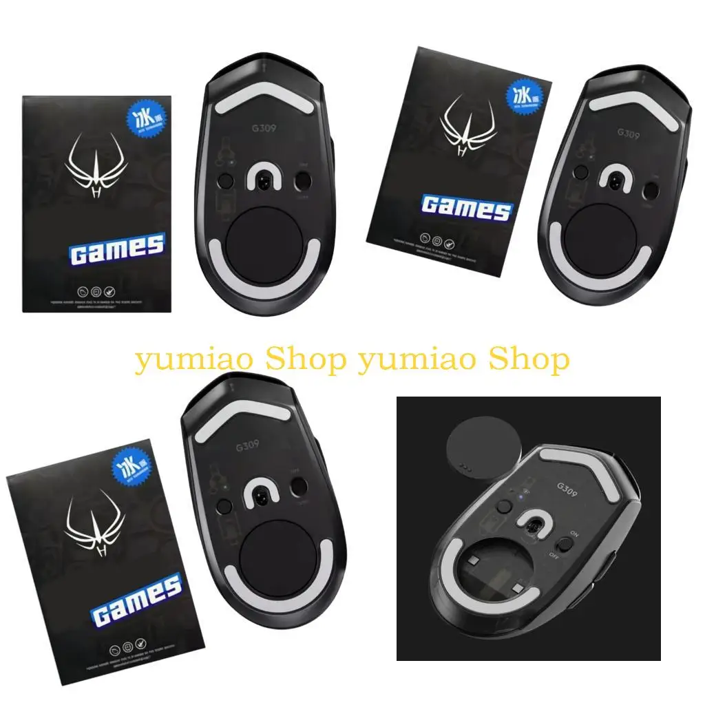 

587B HotlineGames Ice Mouse Skates for G309 Mouse Glides PTFE Feet Pad