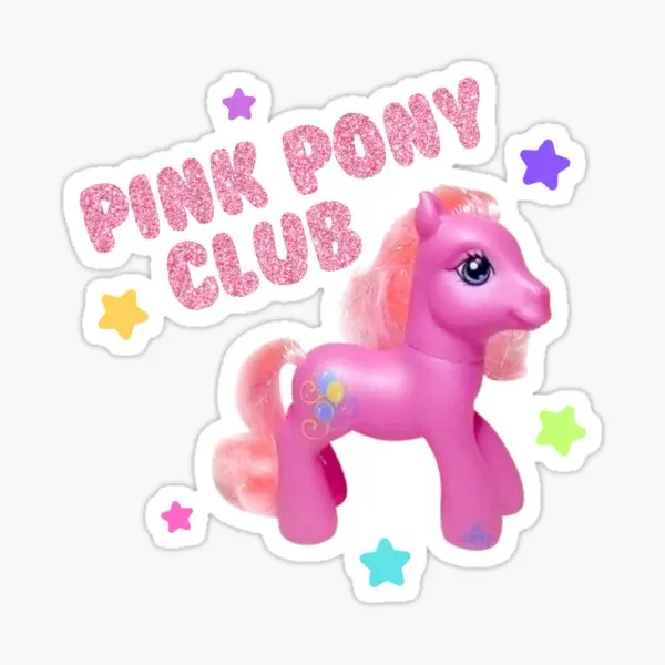 Chappell Roan Pink Pony Club  5PCS Stickers for Kid Print Room Bumper Living Room Water Bottles Window Anime Cartoon Car Home