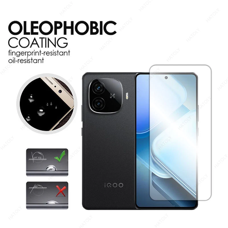 For Glass vivo iQOO Z9 Turbo Tempered Glass For vivo iQOO Z9 Turbo Full Glue Ultra-thin Phone Screen Protector For iQOO Z9 Turbo