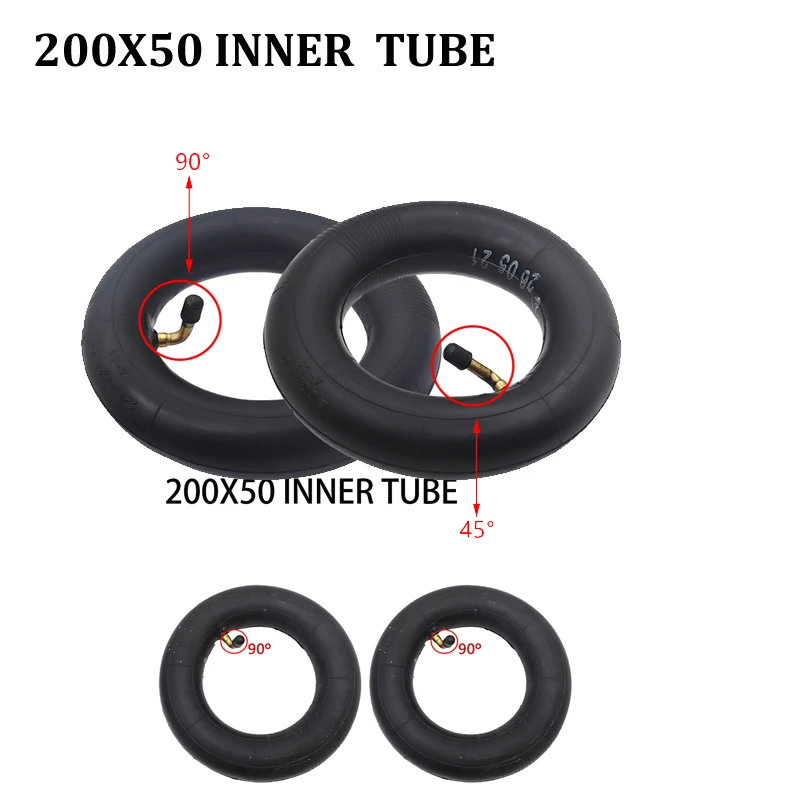 2/4pcs  8 Inch 200X50 Inner Tube 200*50 Inner Camera for Razor Scooter E100 E150 E200 ESpark Crazy Cart Scooters