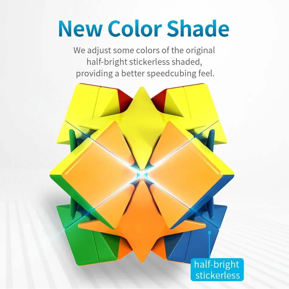 [ECube] MoYu Cubing Classroom Meilong Polaris Cube بدون ملصقات Mofangjiaoshi Magic Puzzle Cube لعبة مكعبات MoYu Polaris التعليمية
