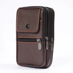 Men Waist Fanny Pack Multifunctional Cell Phone Bag Casual Belt Bum Pouch Coin Key Pouch Outdoor Purse Camping Hunting Bag