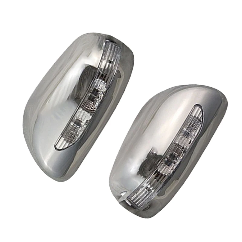 

Car upgrade Car Exterior Chrome Door Mirror Cover With LED Trim For Toyota Corolla Fielder 2005 2006 2007 2008 Car Stickers
