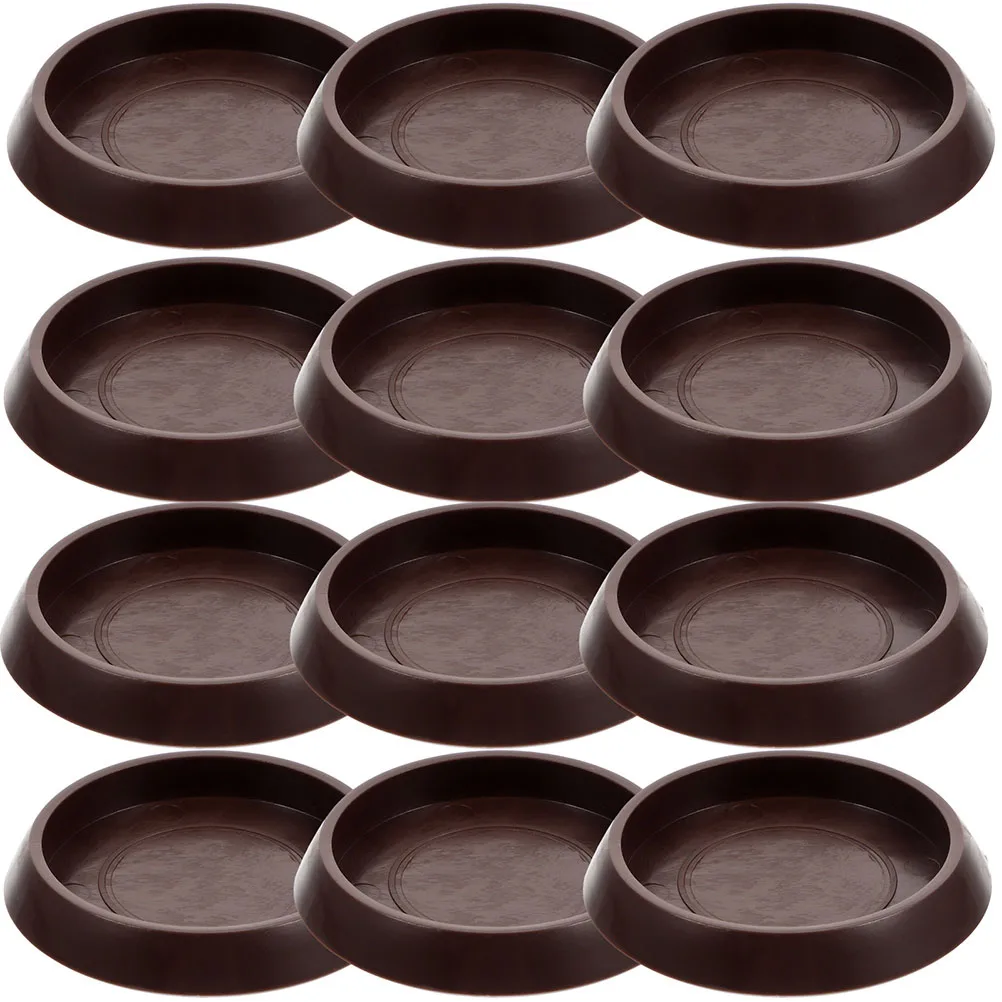 

15Pcs Furniture Caster Cups Plastic Chair Foot Protectors Round Pads for Floor Scratch Prevention Furniture Coasters