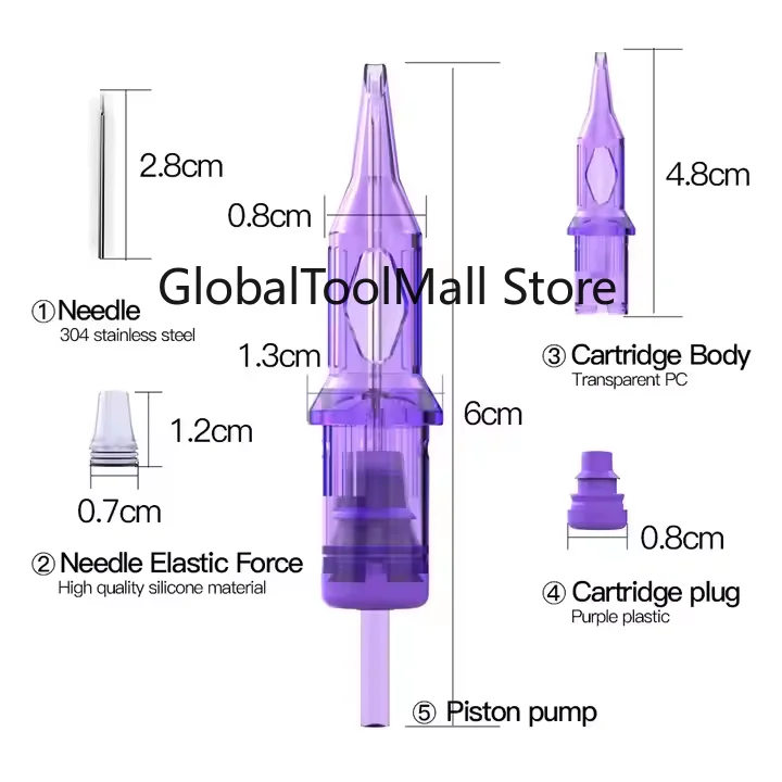 Factory Wholesale Oem Universal Cartridge  Mast Pro Purple Disposable 1001RL Cartridge 20 Pcs/box