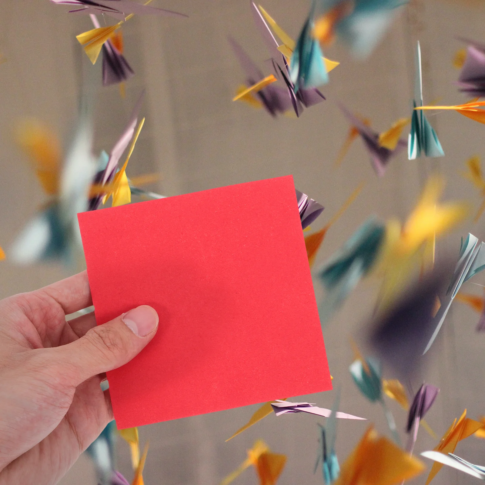 500 Sheets Colorful Square Origami Paper Double Sided Folding Paper for Crafts DIY Art Holiday Decorations Origami Strips