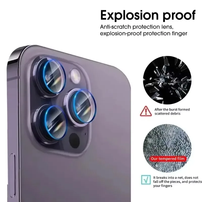 Back Lens Tempered Glass For iPhone 16 15 Pro Max Plus Camera Lens HD Protector Cover for iPhone 15 16Plus 16Pro Max Glass Film