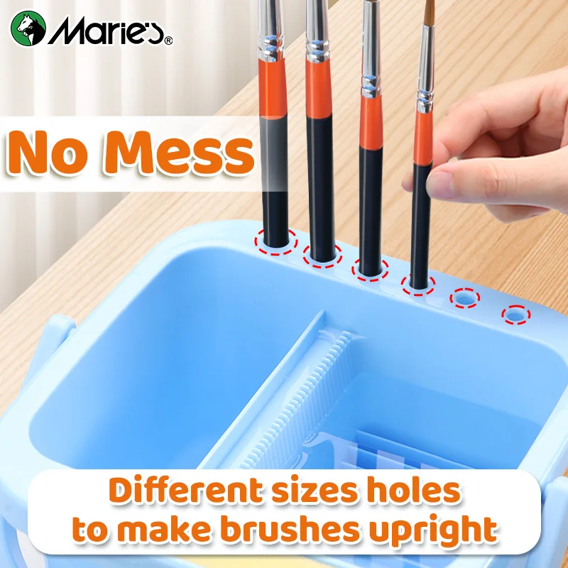 1pc Marie multifunctionele borstelreiniger/wasmachine, wit, roze, blauw draagbare handborstel wastafelhouder, organizer voor acryl