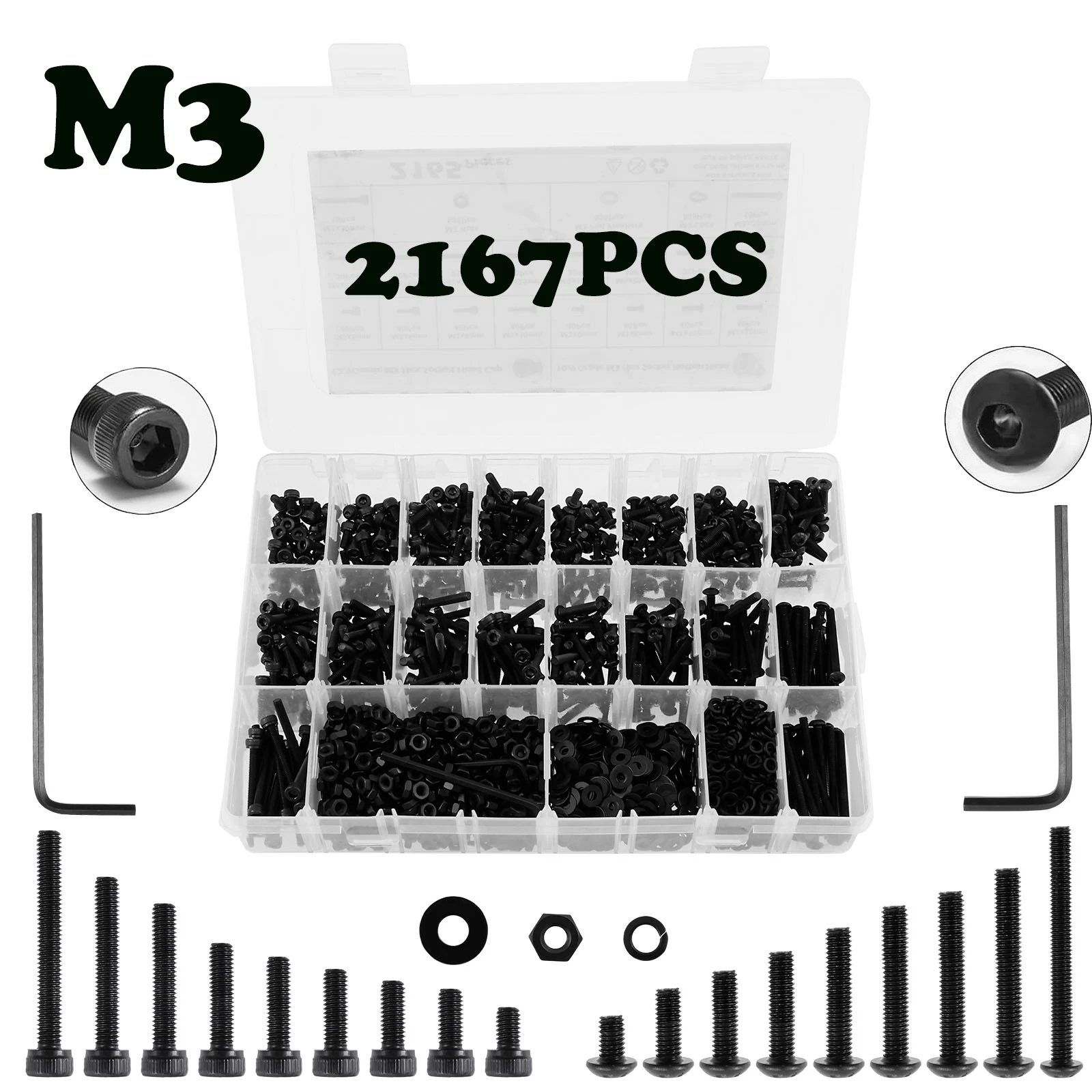 assortiment-de-vis-metriques-m3-2167-pieces-ecrous-rondelles-en-acier-allie-bouton-a-douille-hexagonale-et-tete-de-capuchon-boulons-de-machine-m3