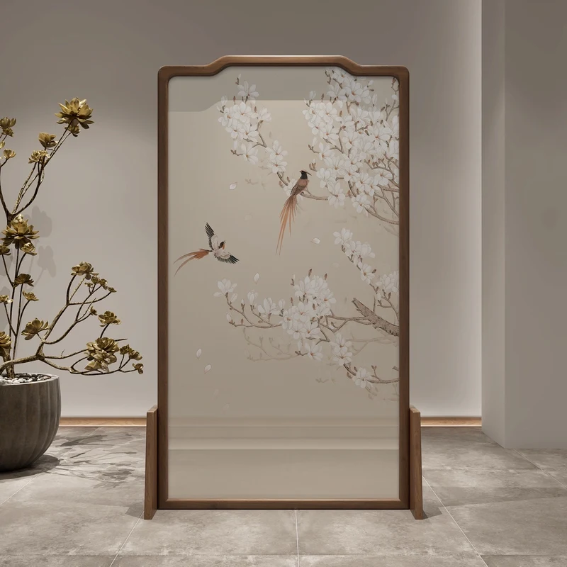 Nuovo schermo cinese divisorio soggiorno in legno massello camera da letto riparo casa mobile ufficio domestico