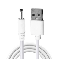 2025 New USB to for DC 3.5mm x 1.35mm 2A Max for DC Barrel Jack Power Cable USB LED Strip Lights Flashlight Charging Cord