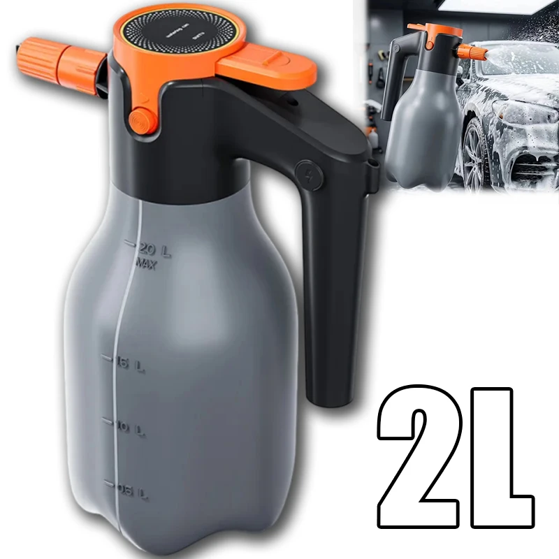 

Snow Foam Gun Electric 2L Electric Car Wash Sprayer Portable Foam Generator Car Wash High Pressure Cleaner Manual Cleaning Tool