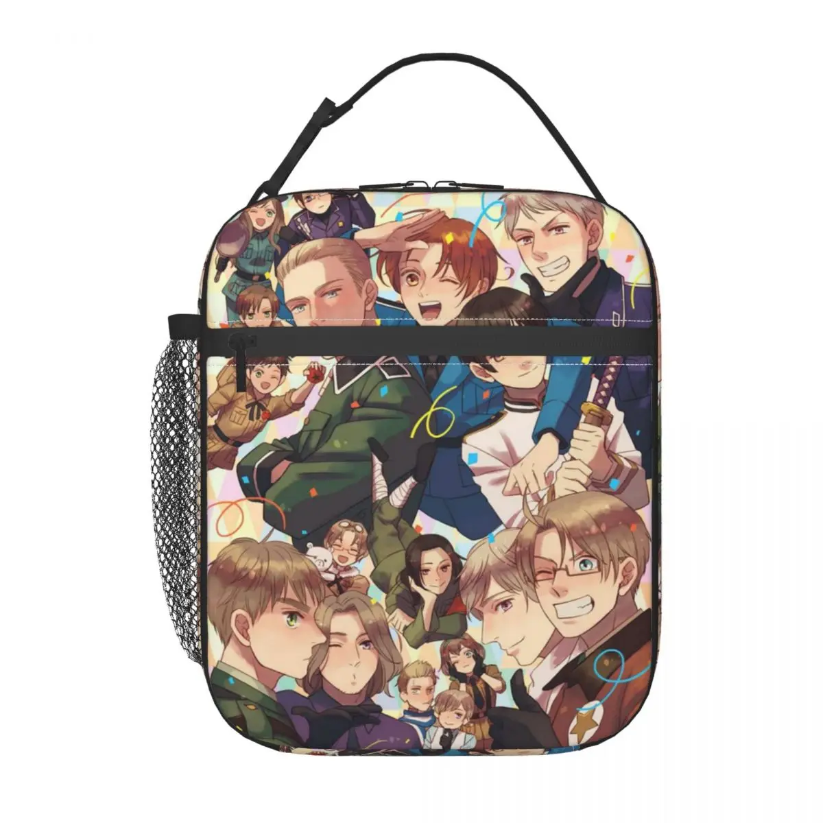 

Hetalia World Stars Product Insulated Lunch Tote Bag For Office Storage Food Boxes Portable Cooler Thermal Lunch Boxes