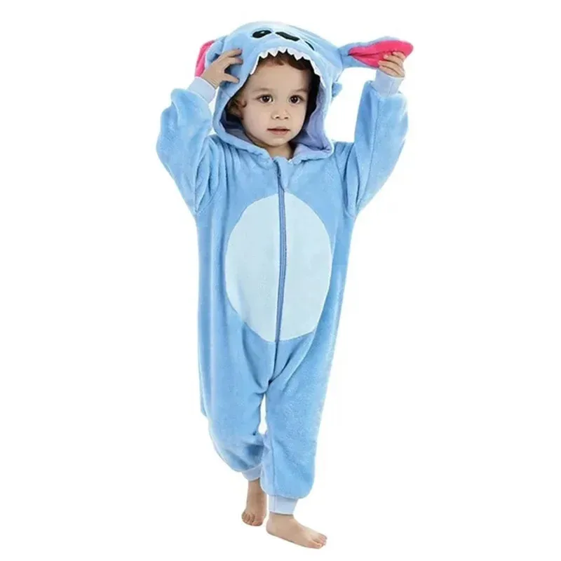 Newborn Rompers Winter Bunting Onesie Cartoon Hooded Baby Animal Costume Infant Clothes Onesie Pajamas Halloween Dress Up Romper