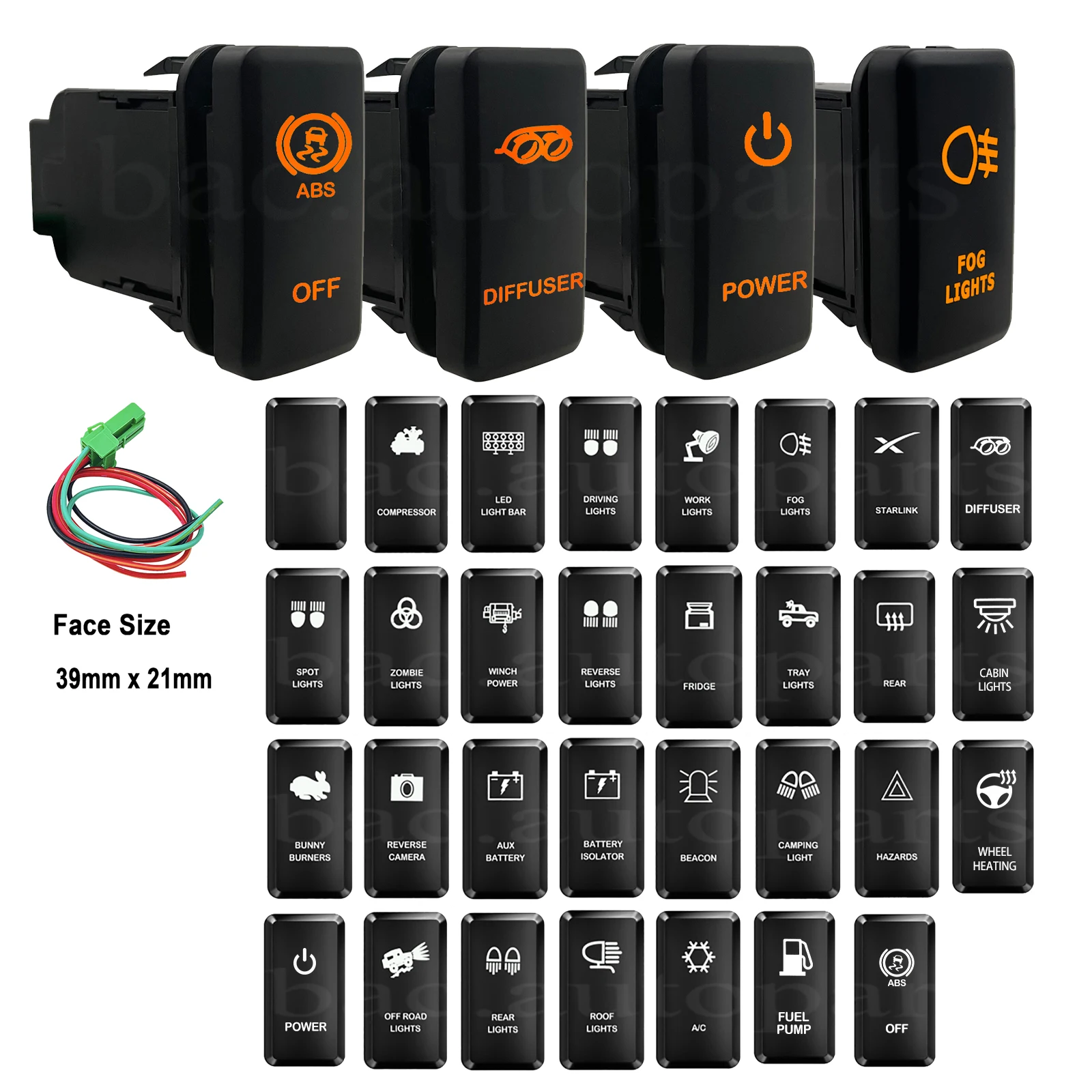 12V Push Switch Wit…