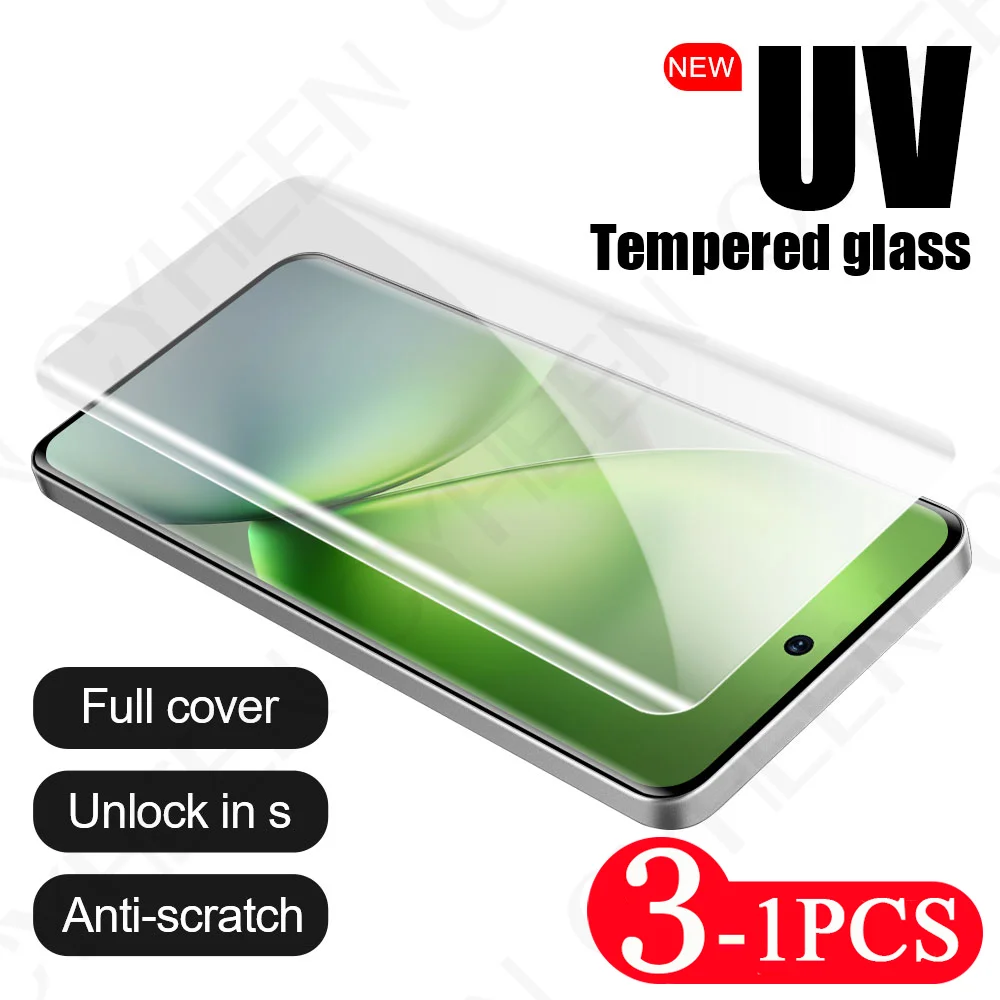 3/2/1Pcs Screen Protector UV Tempered Glass for vivo X100 Ultra X200 X90 X80 Glass Smartphone Protective Film S20 S19 S18 Pro