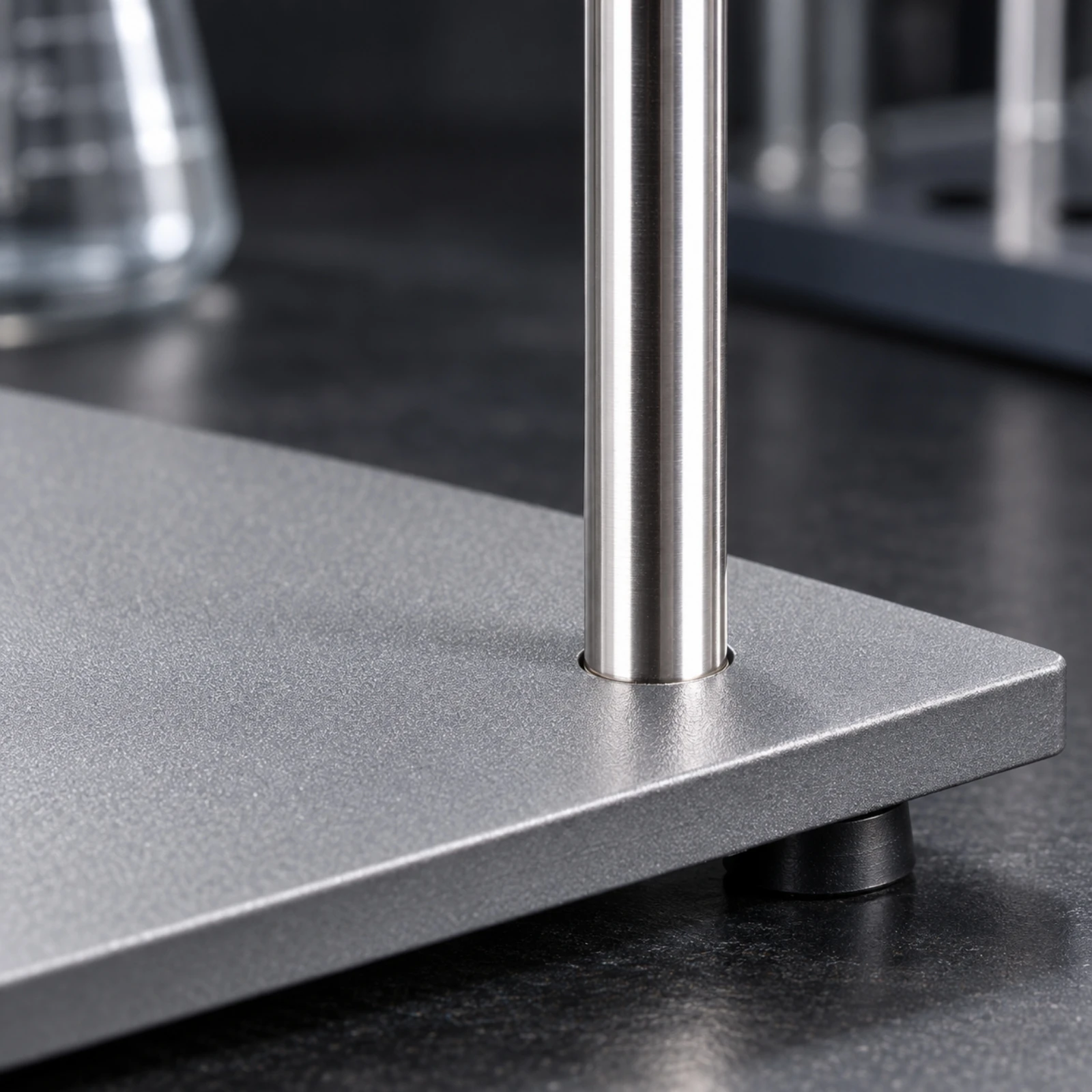 Laboratory Iron Stand with Weighted Base Rust Resistant Laboratory Iron Stand Heavy-Duty Versatile for Science Teachers