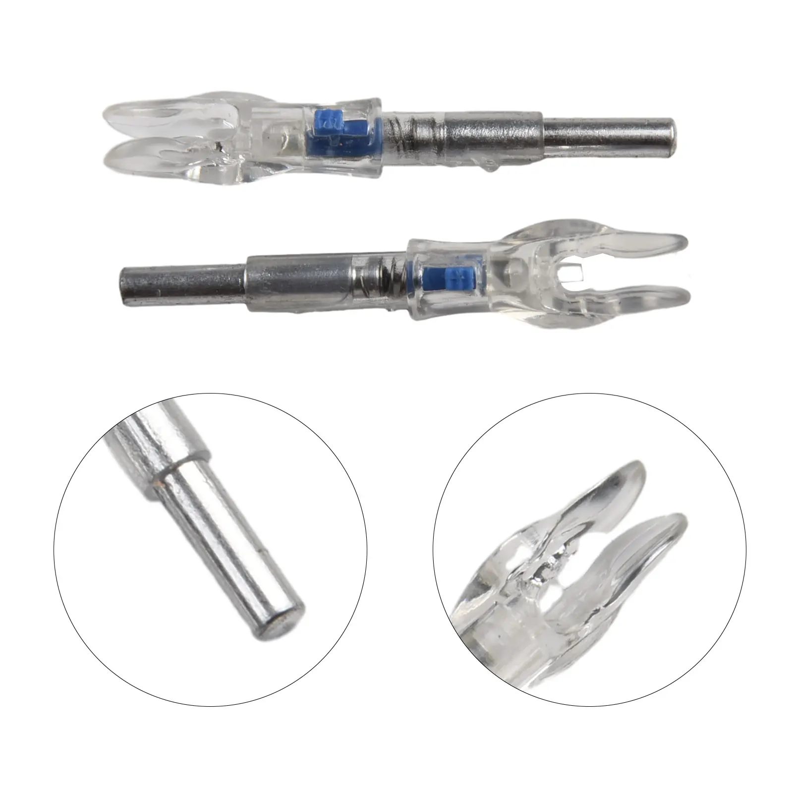 3PC LED Arrow Nocks Tail 4 2mm Diameter Compatible with Compound and Recurve Bow Hunting Arrows and Bright Lighting