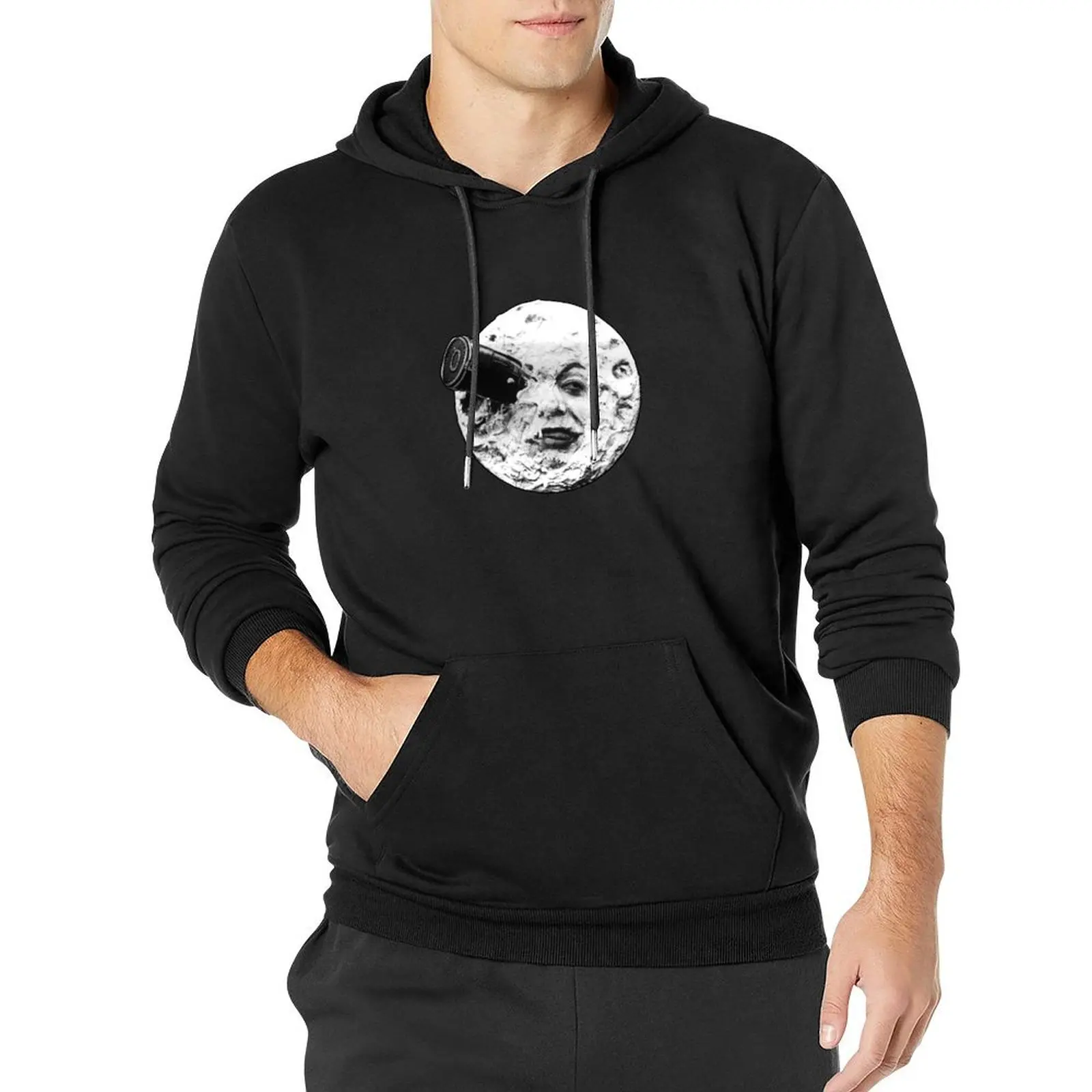 

A Trip to the Moon (Le Voyage Dans La Lune) - face only Pullover Hoodie male clothes hoodie streetwear