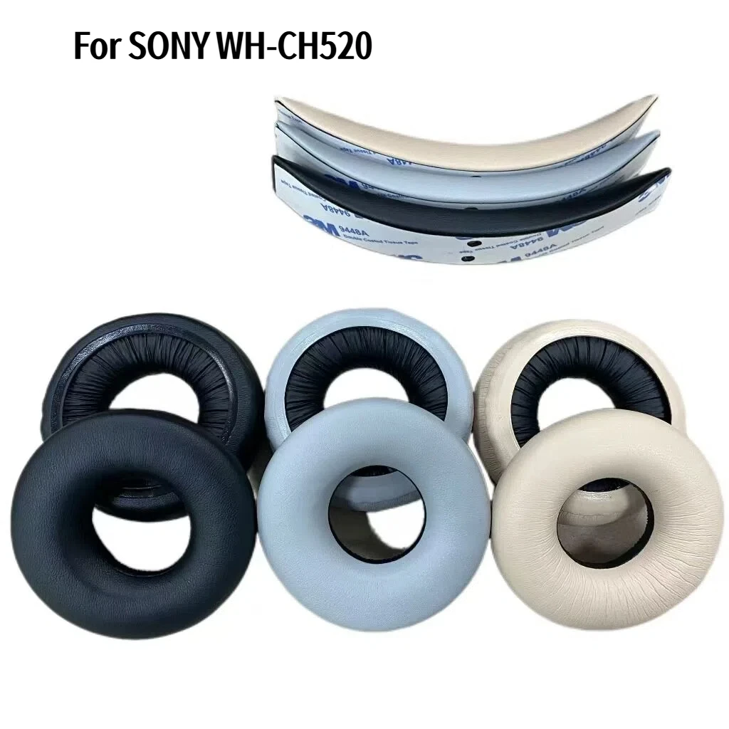 Replacement Earpads for Sony WH-CH520N Headphones, Sony Ear Cushion Compatible with Sony WH CH520N, Sony CH520N Headband