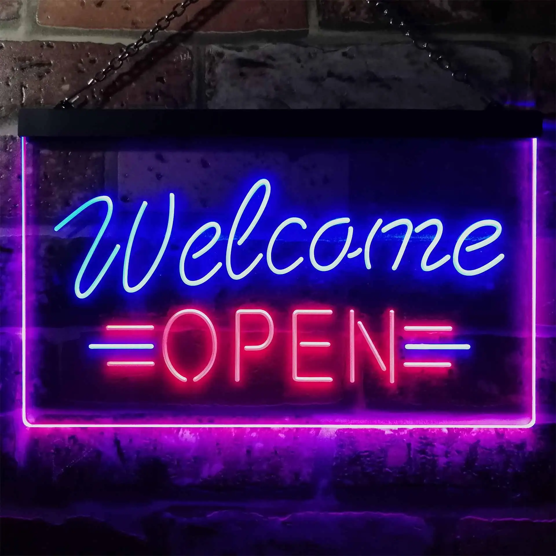 

Open. Welcome Dual Color Led Neon Sign st6-i2267