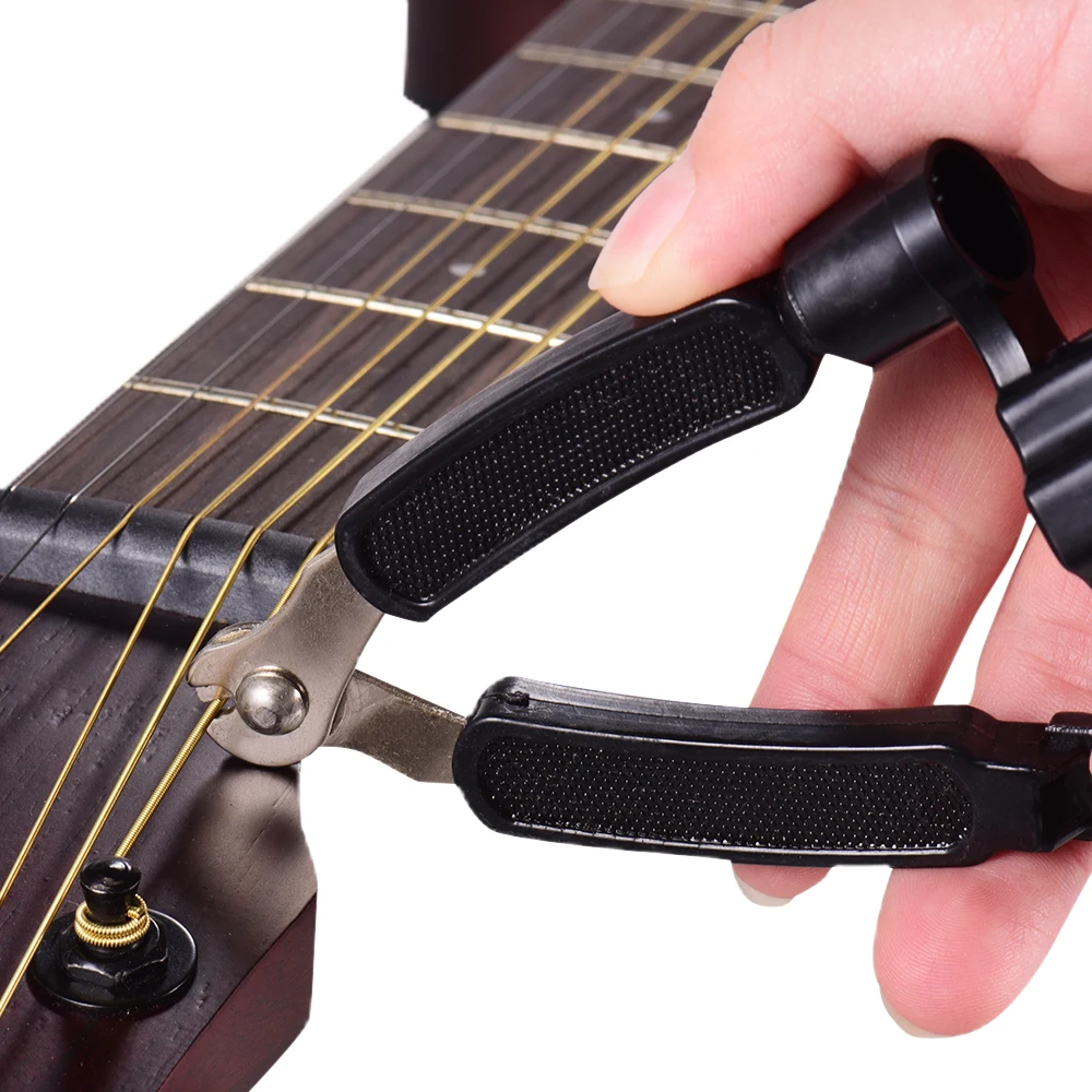 3 in 1 Versatile Guitar Winder String Cutter Pin Puller for Acoustic Electric Guitars Mandolins Strings Change and Maintenance