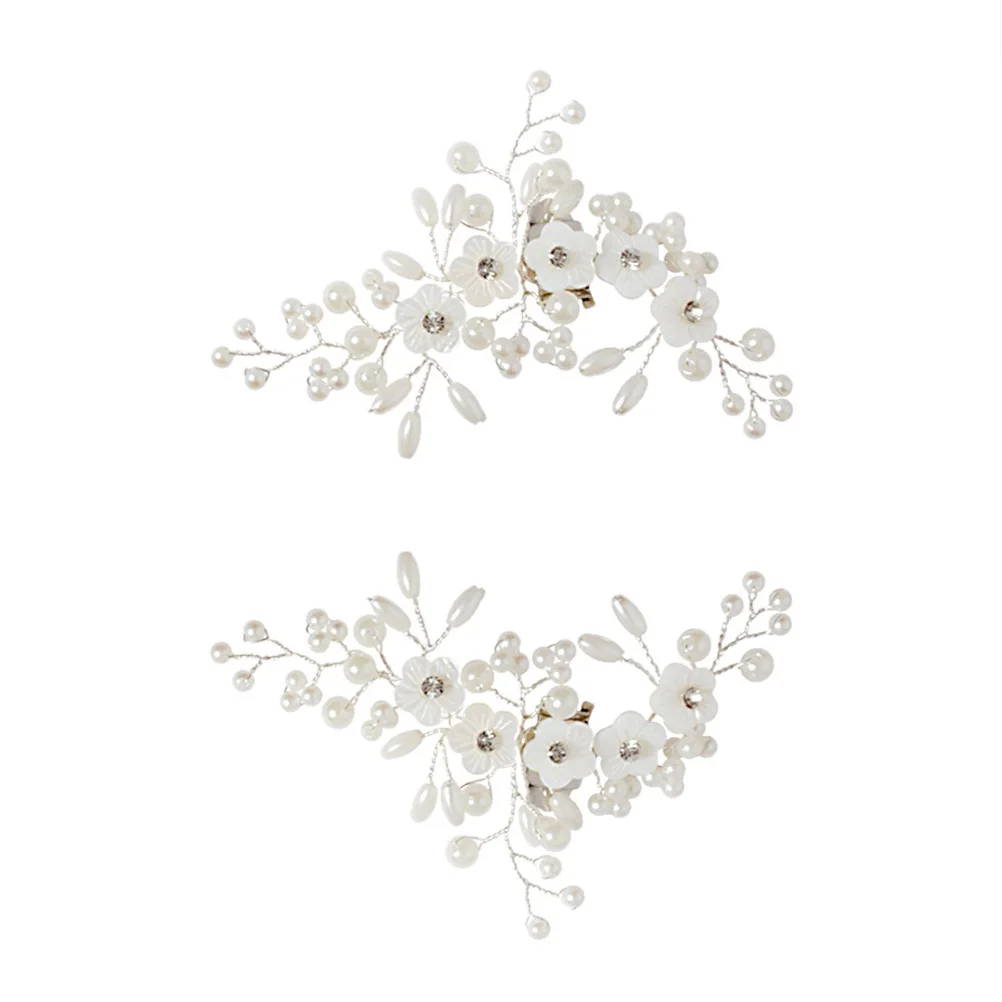 

Pearl Shoe Flower Clips Detachable Alloy Buckles Decorative Accessories Wedding Bridal Flat Heels Sandals Shoe Decor