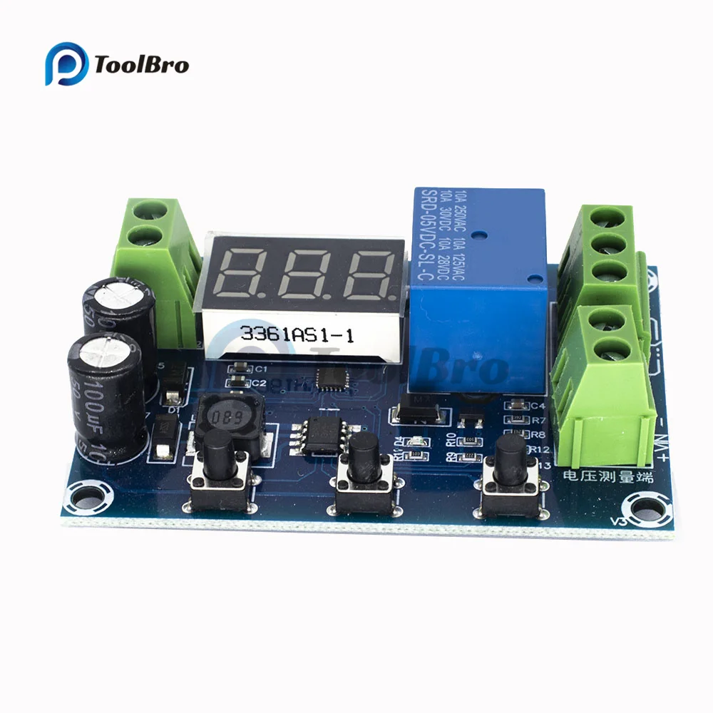 LED Digital Battery Charge Discharge Module DC 6-40V Undervoltage Overvoltage Proteciton Timing Charge Dischage Board Voltemter