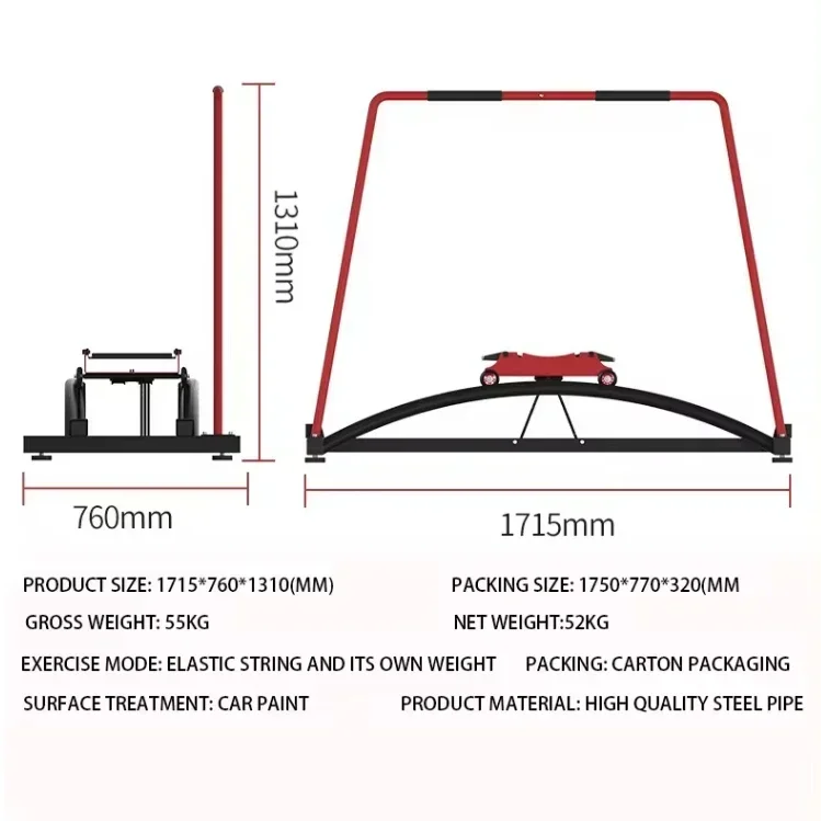 High Quality Fat Burning Ski Erg Machine Simulated Skiing Trainer Home Gym Equipment Skiing Simulator