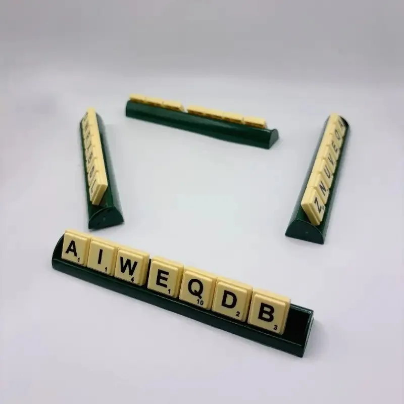 1 peça, solitaire de scrabble em inglês, xadrez do alfabeto, scrabble do alfabeto, jogo de tabuleiro de quebra-cabeça para 2-4 jogadores, jogo de tabuleiro。