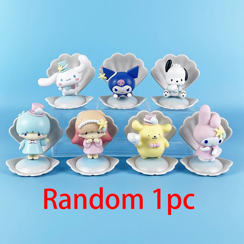 أنيمي الشكل سانريو كورومي عشوائي 1 قطعة الساحرة حفل كبير سلسلة صندوق صغير مفاجأة الديكور الأطفال Kawaii لعبة هدية
