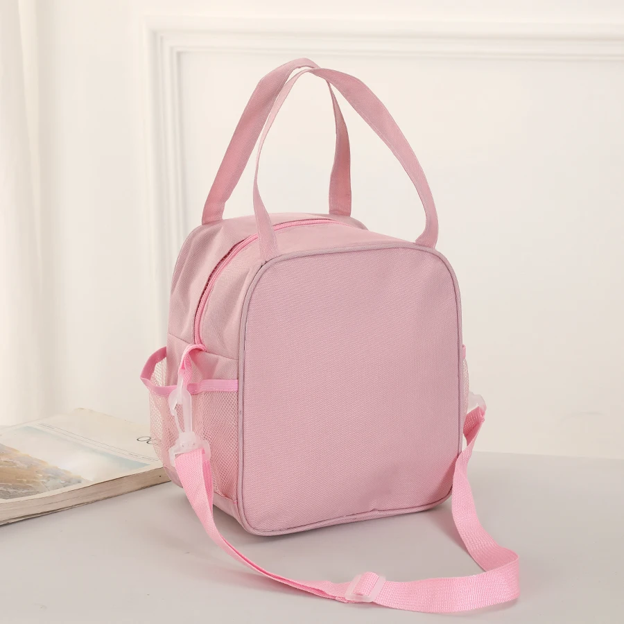 Sac de boîte à déjeuner de dessin animé, sac à déjeuner à bandoulière de grande capacité, sac isolant de travail, sac à déjeuner d'école