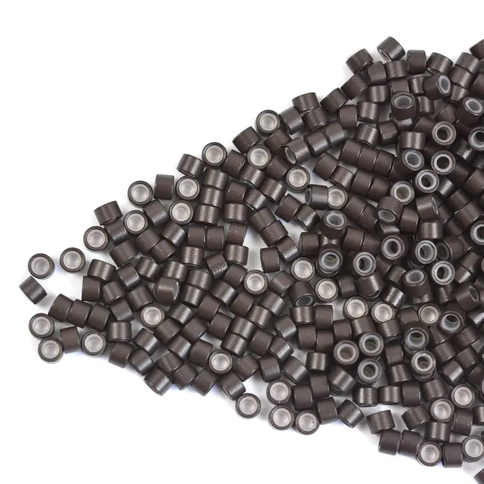 100 piezas de anillos de silicona para extensiones de cabello de 4mm, para micro links, para extensiones tipo I-tip y plumas 5