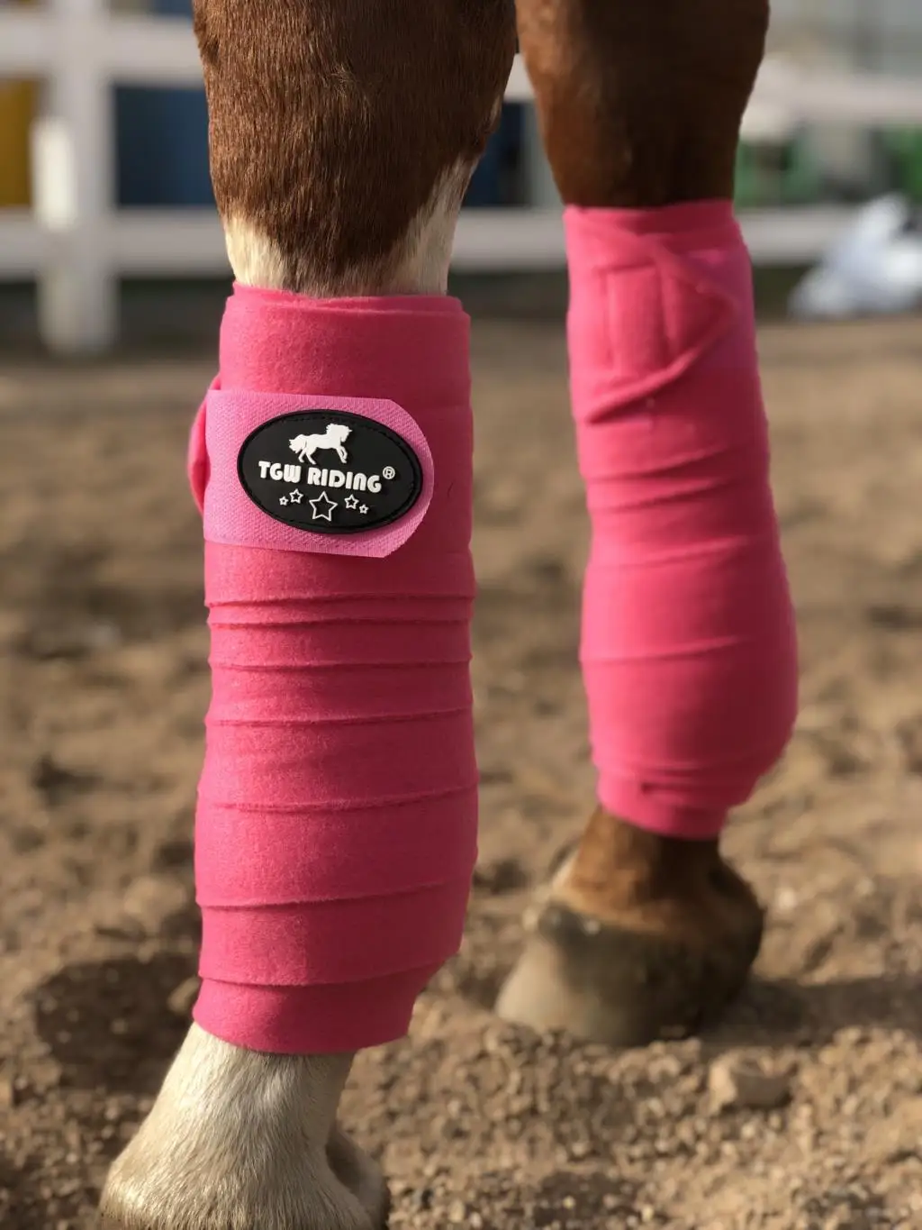 Paardenbeenbeschermers Paardensportuitrusting Fluwelen Verbanden Set Van Vier Meerkleurige Optionele Paardenbeenbeschermers