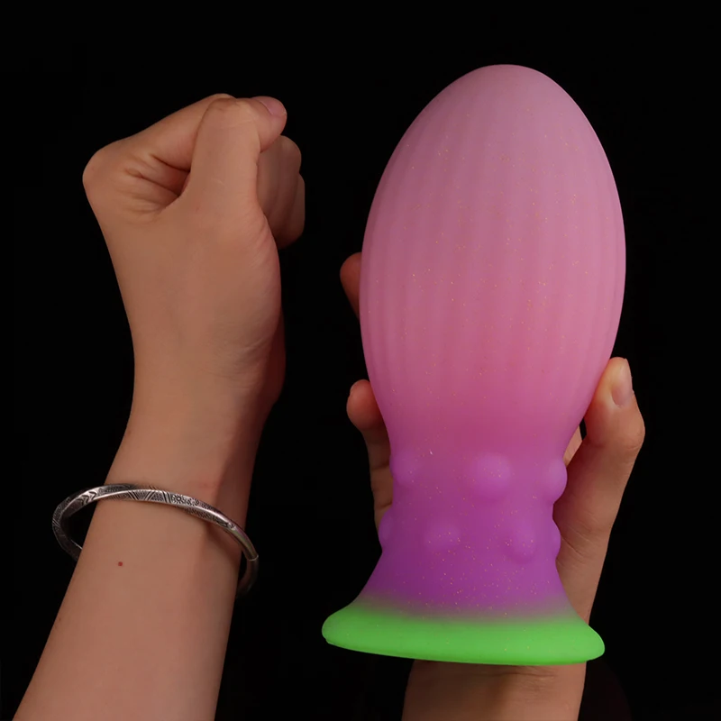 Luminous Dragon Egg Anal Plug Colorful Butt Plug Anal Dilator Prostate Massager Stimulator Masturbator Sex Toys For Men Women 18