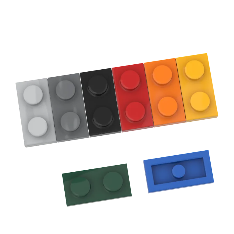 

10Pcs MOC Parts 3023 Plate 1 x 2 Compatible Bricks DIY Assmble Building Blocks Particle Kid Puzzle Brain Toy Gift