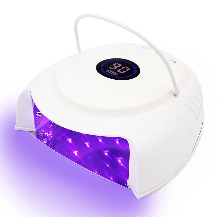 64W Rechargeable Nail Dryer Professional LED/UV Light Nail Machine Nail Lamp with Timing Function Nail Art Tool