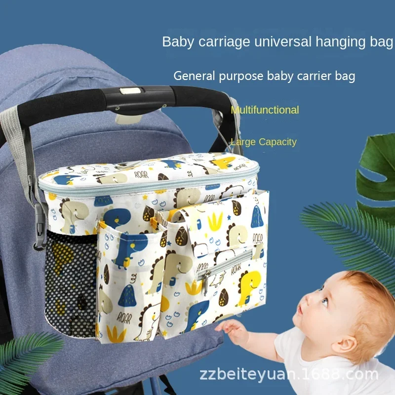 Stroller Hanging Bag Multi-functional Storage Mommy Bag Stroller Out Storage Bag