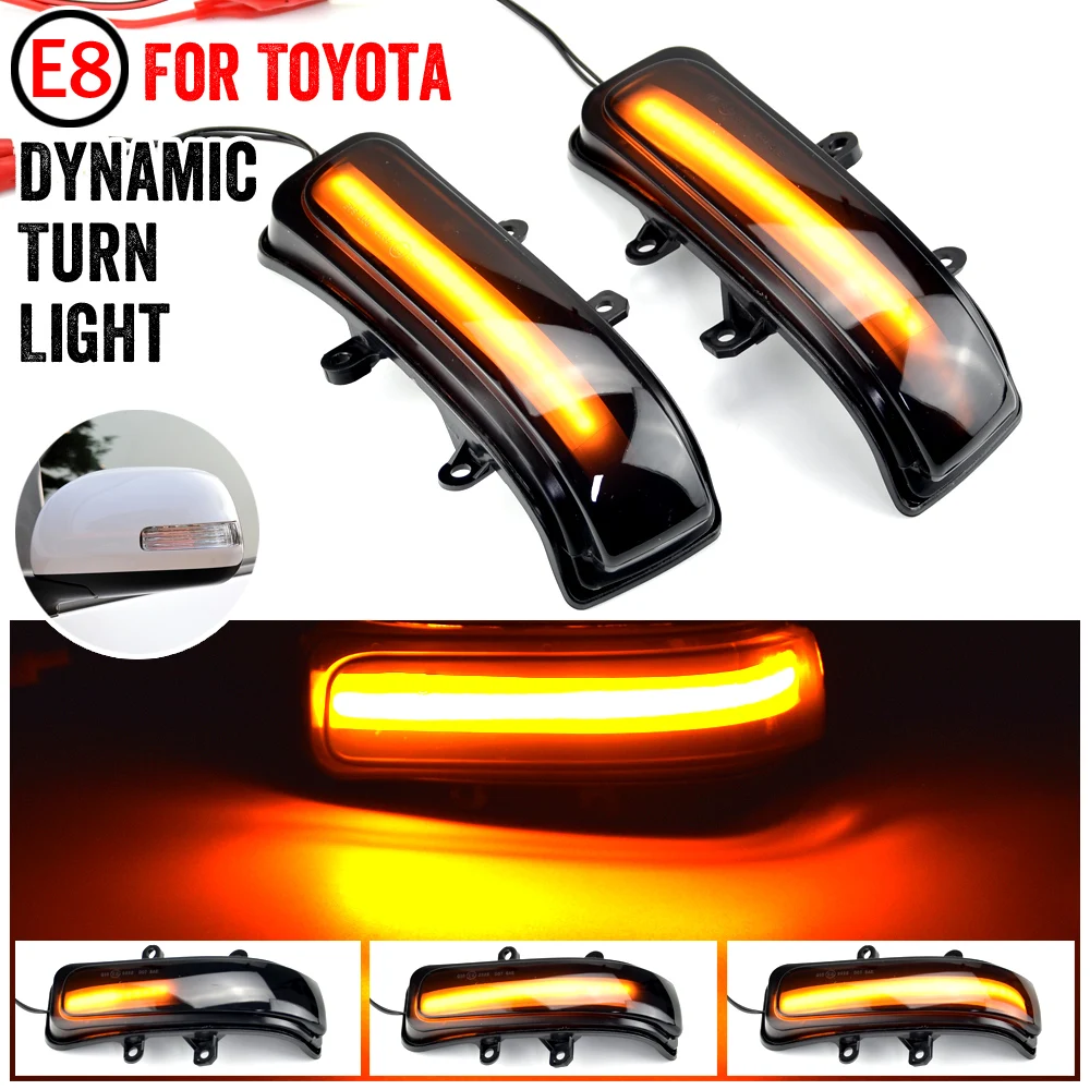 

2Pcs Side Mirror LED Dynamic Turn Signal Light For Toyota RAV4 XA30 Vanguard Previa XR50 Estima Alphard AH20 Vellfire Noah